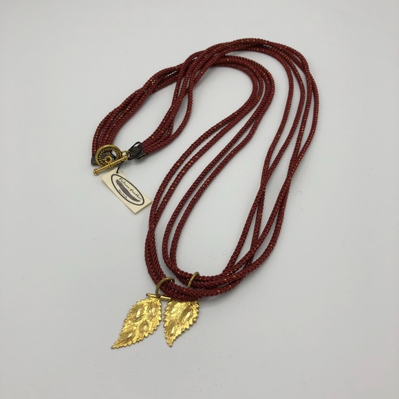 Falcon Feather Rope Necklace made in NYC - Picture 6 of 7